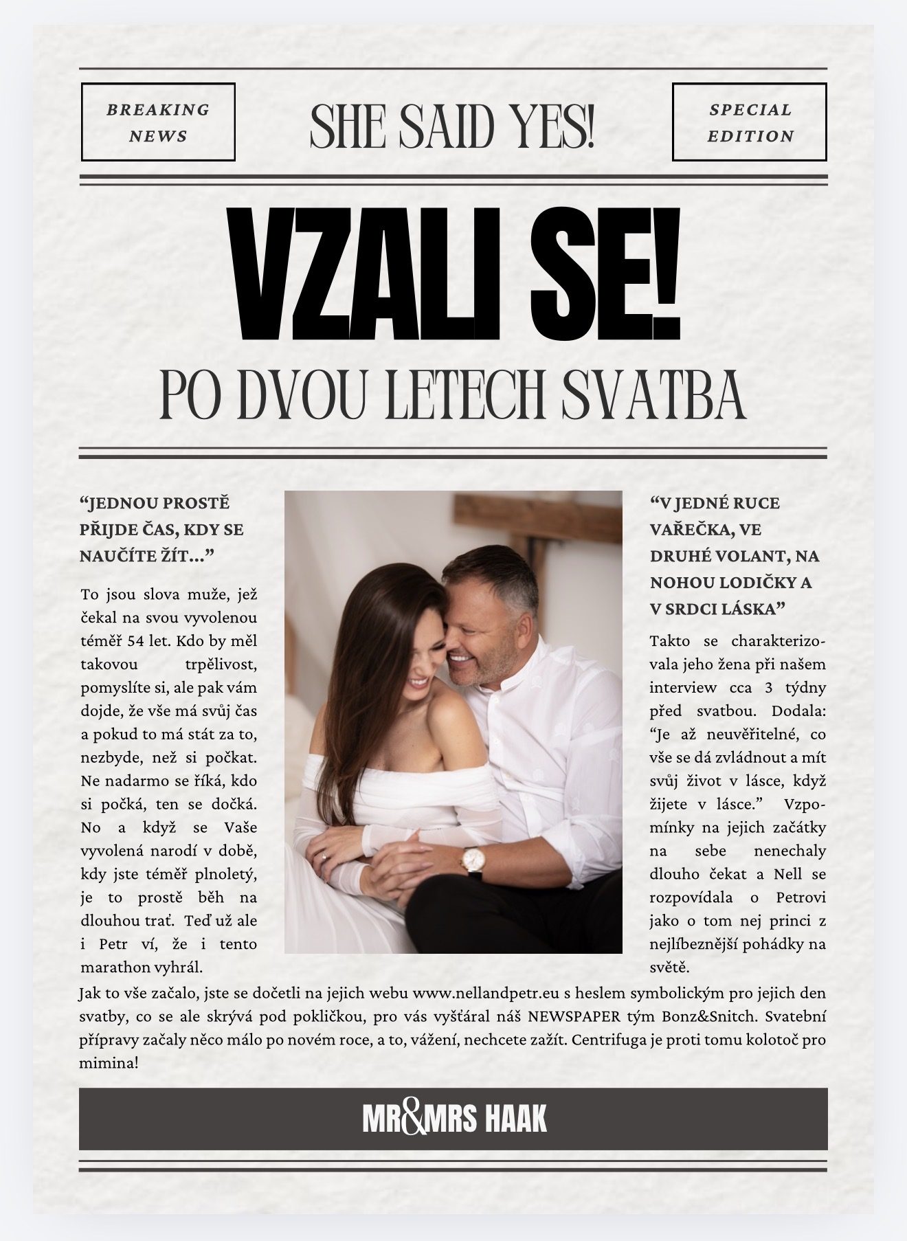 MR&MRS HAAK — titulní strana