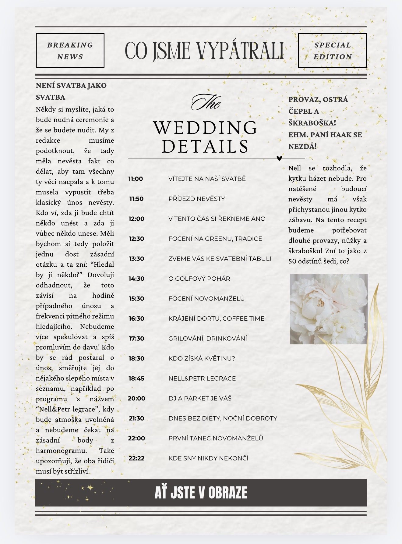 MR&MRS HAAK — Wedding Details